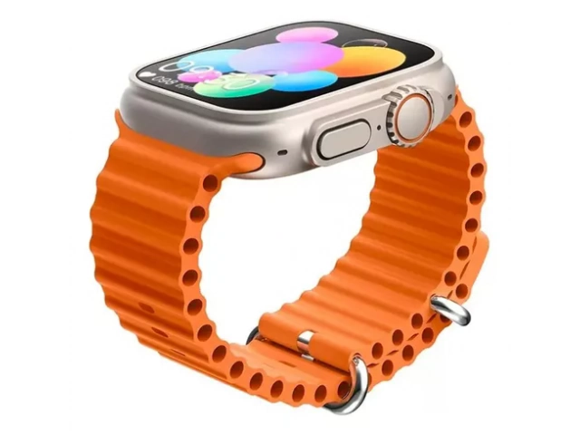 Vista lateral del Smartwatch T83 PRO 4G mostrando su elegante perfil metálico.