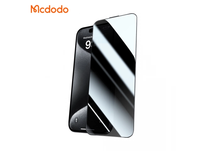 Protege tu iPhone 16 Pro Max con el cristal templado de privacidad Mcdodo 9H.