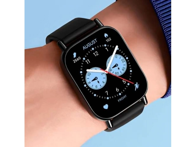 Smartwatch Xiaomi Redmi Watch 5 Lite Negro con pantalla a color y diseño moderno, disponible en Avlis Uruguay.